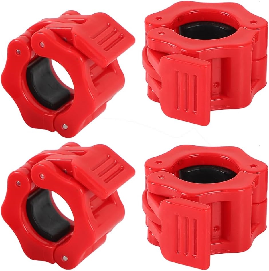 バーベルカラー バーベルクリップ バーベルプレート止め 固定 28mm 4個