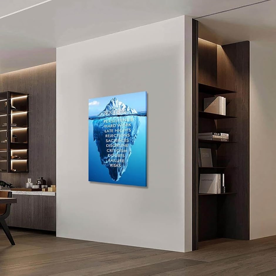 アートパネル 自然 氷山 W30cm H40cm アートフレーム 絵画 キャンバス