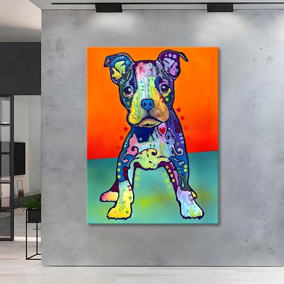 アートパネル ボストンテリア 犬 動物 W30cm H40cm アート アートパネル ボストンテリア 犬 動物 W30cm H40cm アート