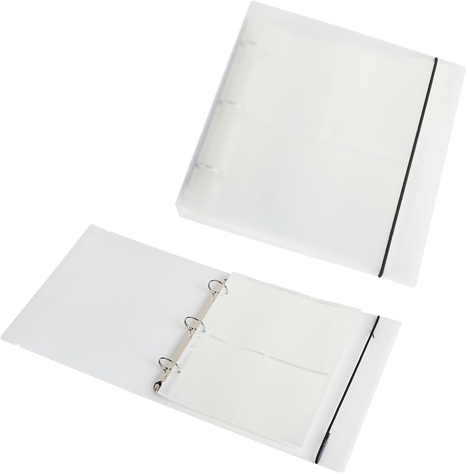 AllBright ポストカードファイル 収納ファイル 写真 保管 横入れ 200枚収納可能 8x10cm(縦入れ)