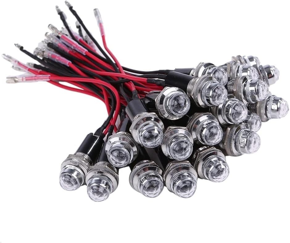 LEDパイロットランプ ダイヤカット 24V 20個セット(ブルー) 24V LED パイロット ランプ ダイヤカット 20個セット 16mm 16φ