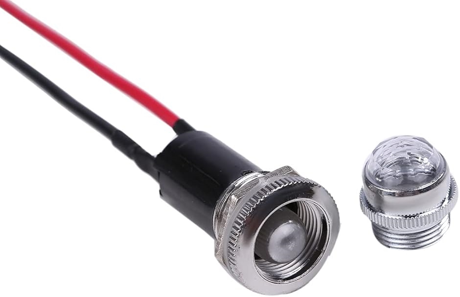 24V LED パイロット ランプ ダイヤカット 20個セット 16mm 16φ