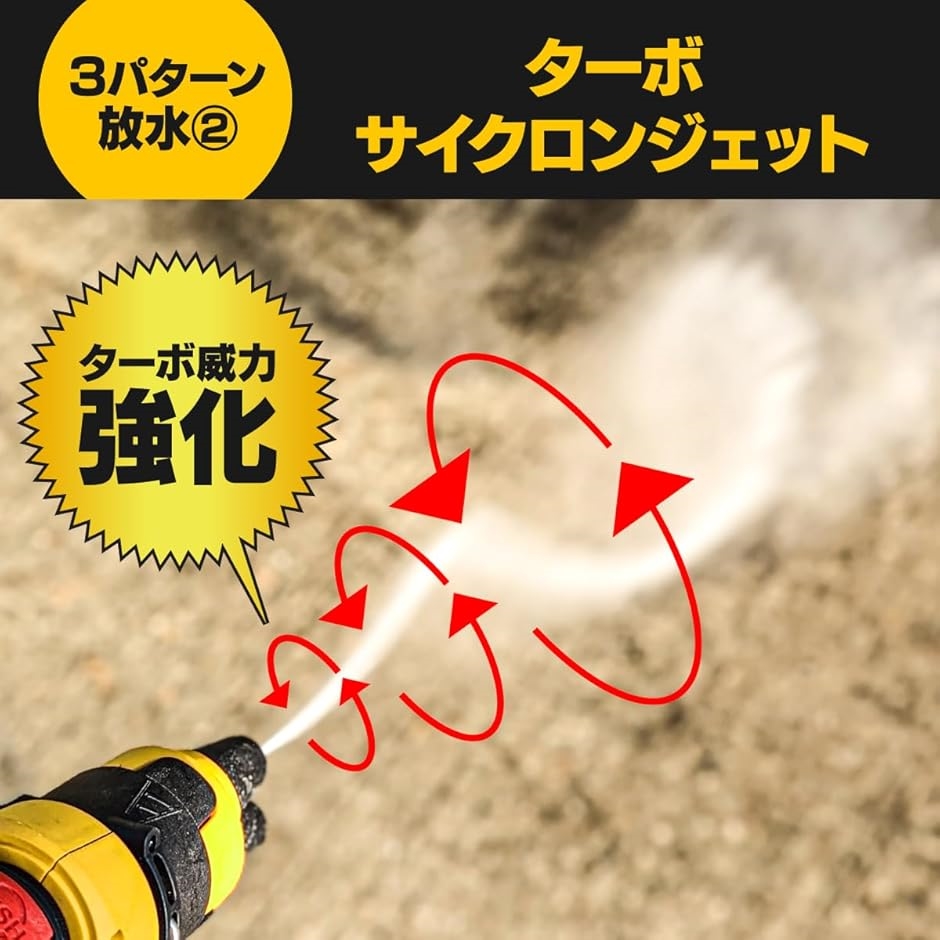 互換品 ケルヒャー 3on1チェンジノズル 洗車用 ターボノズル サイクロンジェットノズル・バリオスプレーランス 切り替え K2(黒) | ブランド登録なし | 05