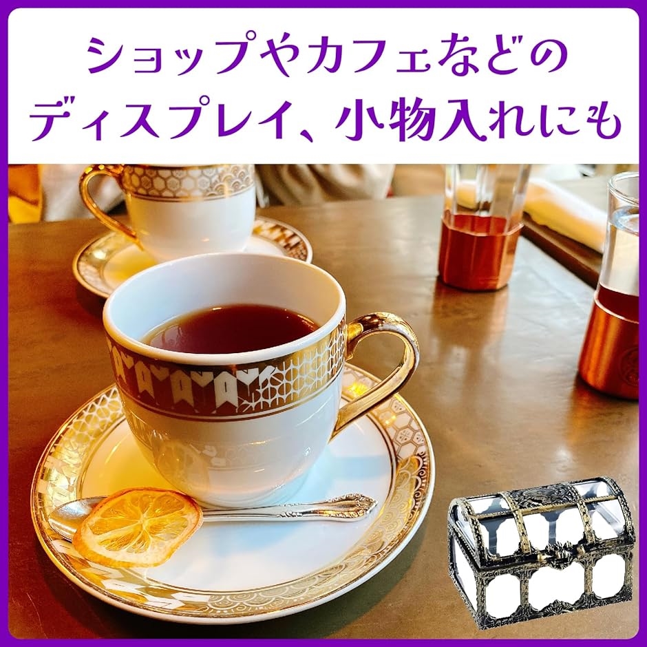 アンティーク リモージュ焼 手描き ビクトリアドレッシングセット ボトル＆宝石箱 美しいアンティークの陶磁器、オレンジ色のお花が描かれた