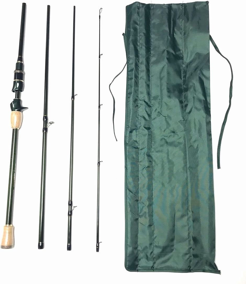 7フィート 2.1m ベイトパックロッド 4ピース トラベルロッド(7ft(2.1m