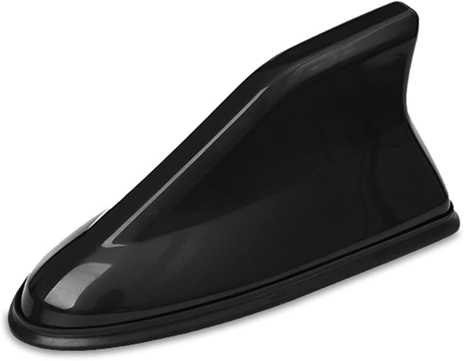 シャークアンテナ ドルフィンアンテナ 汎用 トヨタ 日産 ホンダ スズキ ダイハツ マツダ スバル 車 AM FM( Black)
