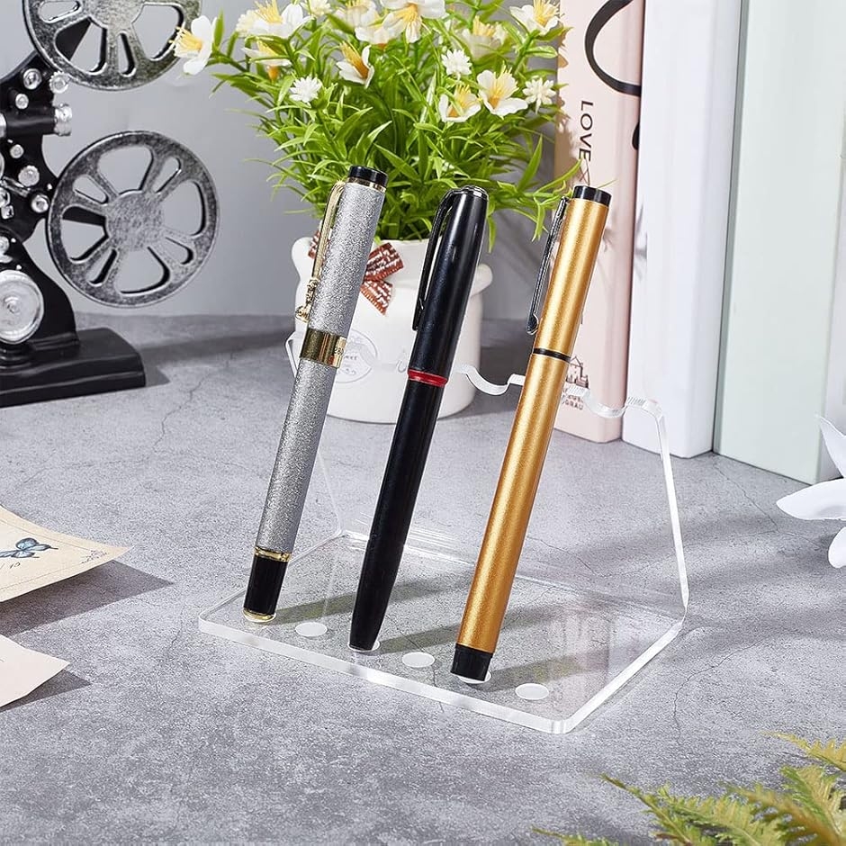 ペン立て ディスプレイ スタンド ペン展示 ペンスタンド 6本タイプ