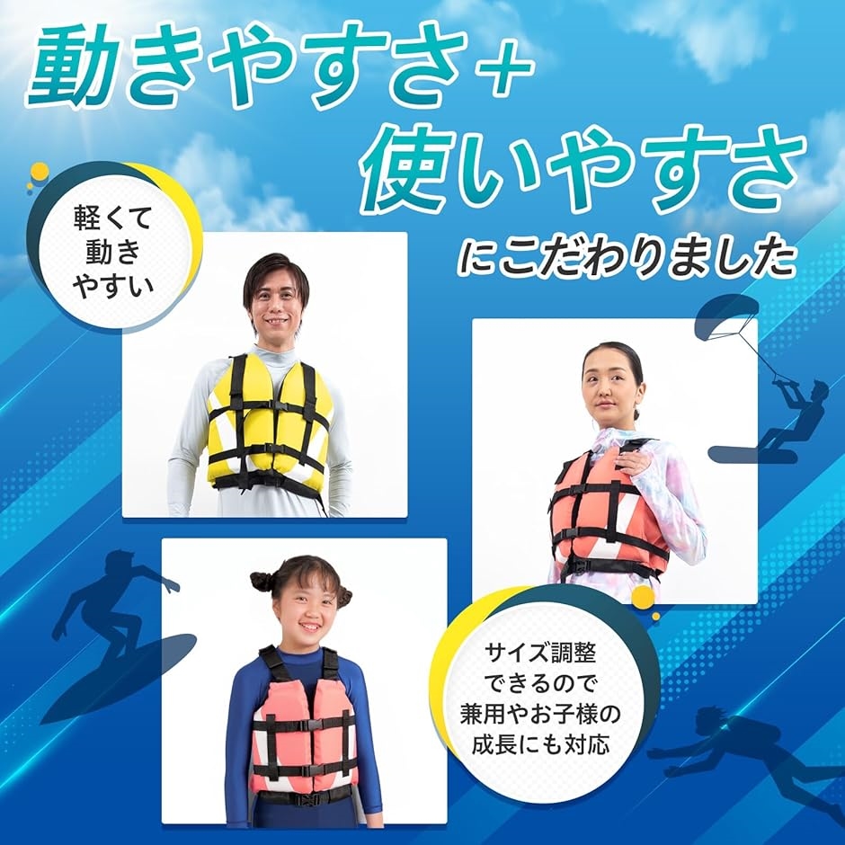 防寒防水ジャケット（ライフジャケット、フローティングベスト