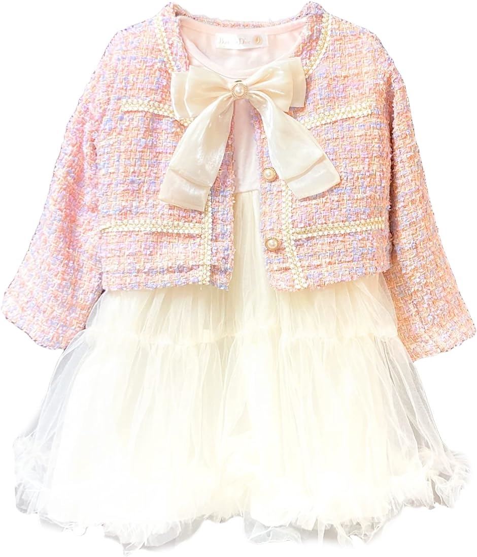 女の子 結婚式 ワンピース ドレス セットアップ チュール スカート( ピンク,  100)｜horikku｜07