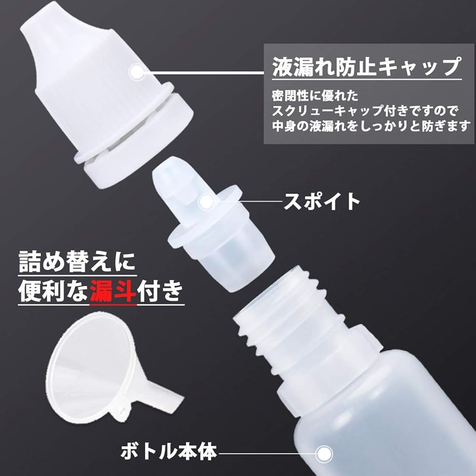 ドロッパーボトル 詰め替え 液体 小分け スポイト 点眼 容器