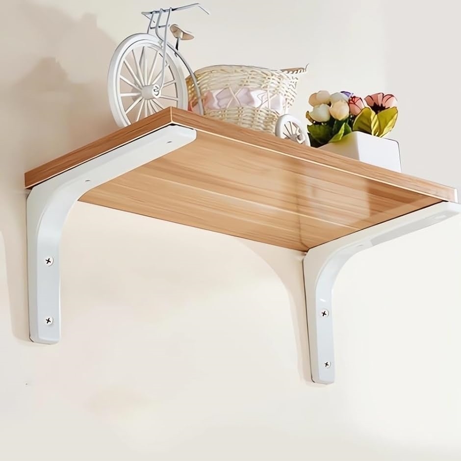 ★棚受け金具 隠しブラケット 2個セット L字型 90度 補強 ラック ネジ付き Amazon | 棚受け金具 隠しブラケット 2個セット L字型 90度 錆びにくい