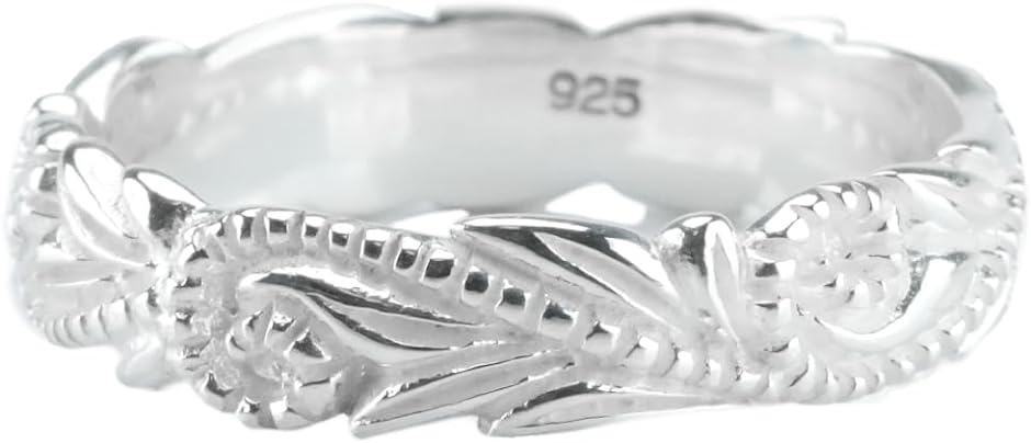 ハワイアン ジュエリー リング シルバー 925 指輪 プルメリア シンプル メンズ レディース スターリングシルバー( シルバー)