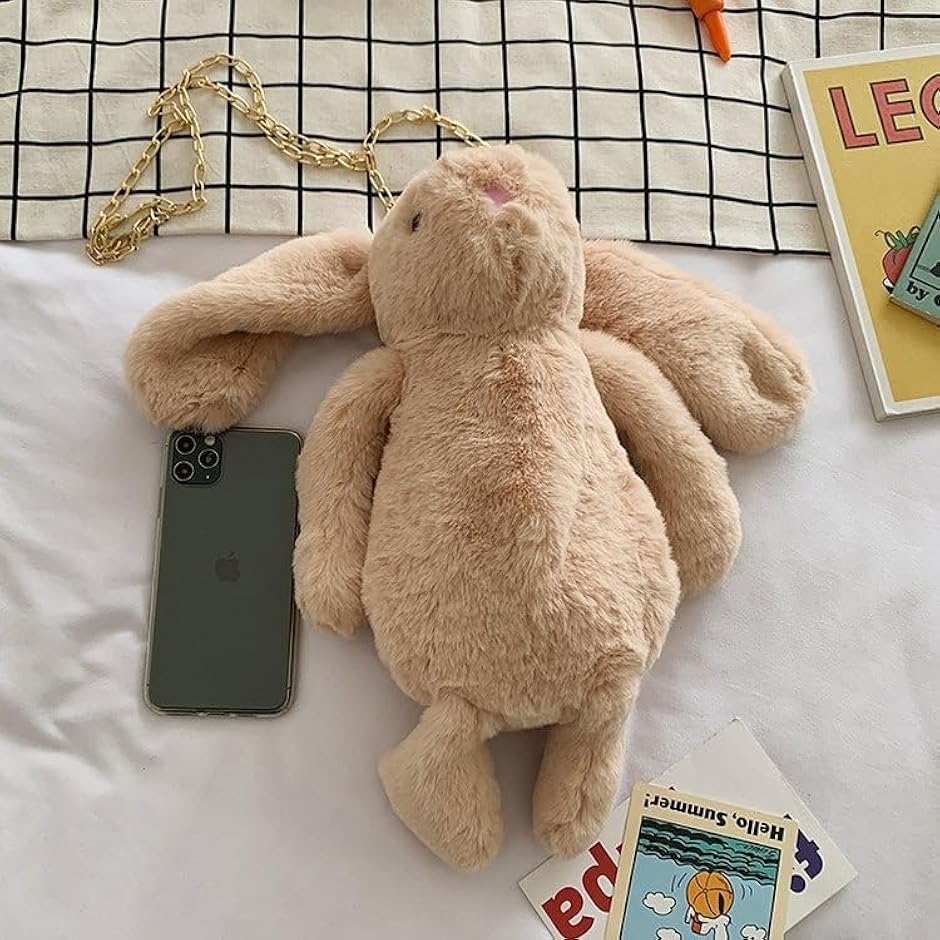 ぬいぐるみポシェット うさぎ 斜めがけ ショルダーバッグ 地雷系 痛