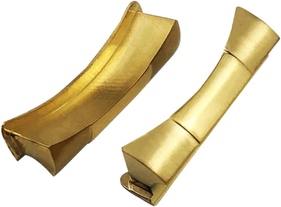 フラッシュフィット エンドパーツ エンドリング 腕時計部品 20mm ゴールドxゴールド( ゴールド/ゴールド)