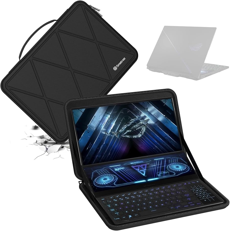 �y�݊��i�z �n�[�hEVA�ی�X���[�u�P�[�X �h��(Black-For ASUS 16�C���`,  For ASUS 16�C���`(X8302�j)