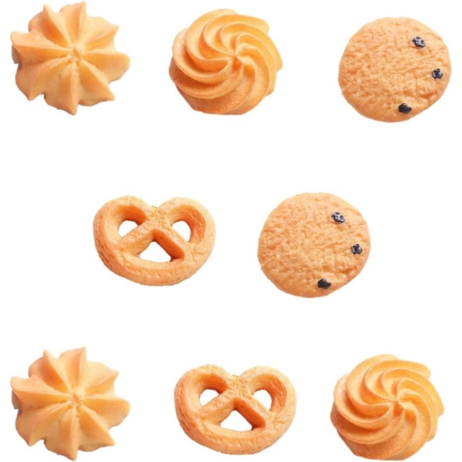 ビスケット クッキー 食品 サンプル 本物 そっくり 模型 4種 8枚 セット( 8個)｜horikku