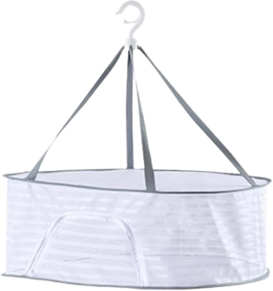 平干しネット 干物ネット 干し物 物干し 平置き 平ぼし 洗濯 ニット セーター 型崩れ 落下防止 干し野菜 (グレー,  1段)