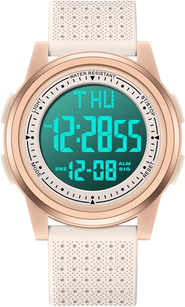 Yahoo! Yahoo!ショッピング(ヤフー ショッピング)腕時計 デジタル メンズ スポーツウォッチ 超薄型腕時計 男女兼用 防水 多機能付き デジタル腕時計（ ローズゴールド）