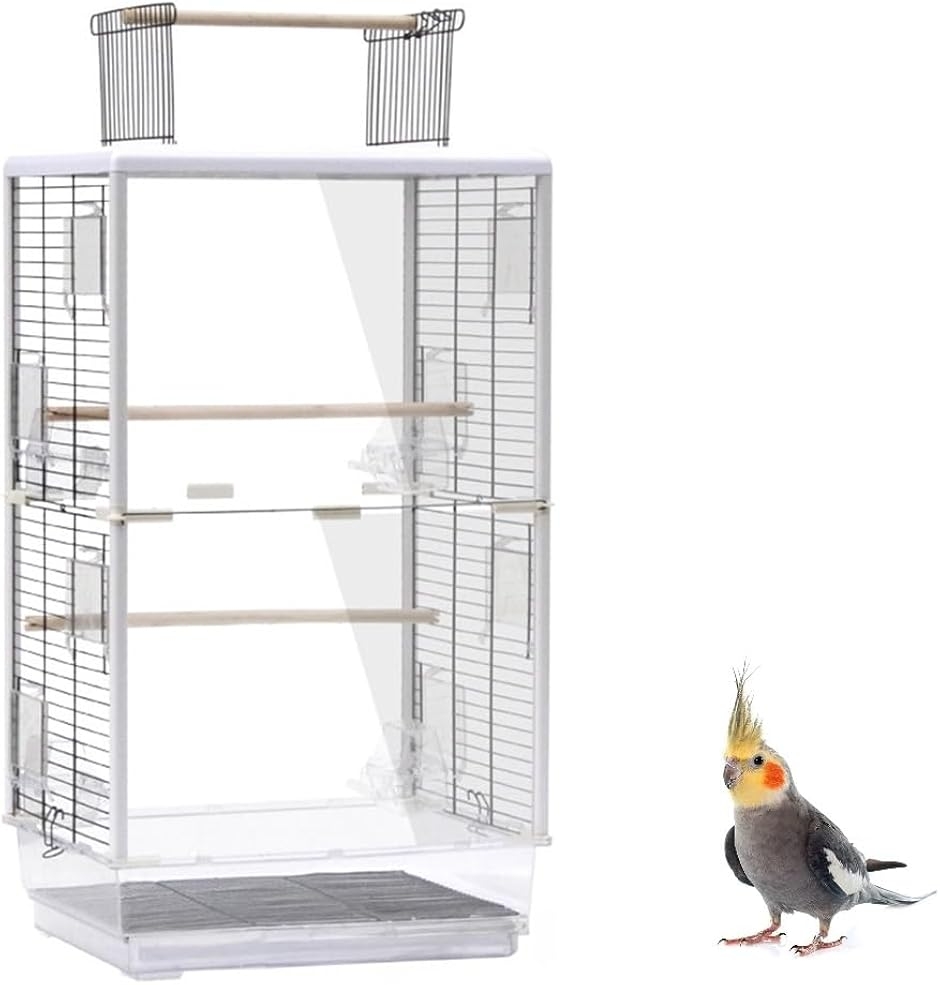 鳥かご 大型 アクリル バードケージ 小鳥 ゲージ 80cm 小動物