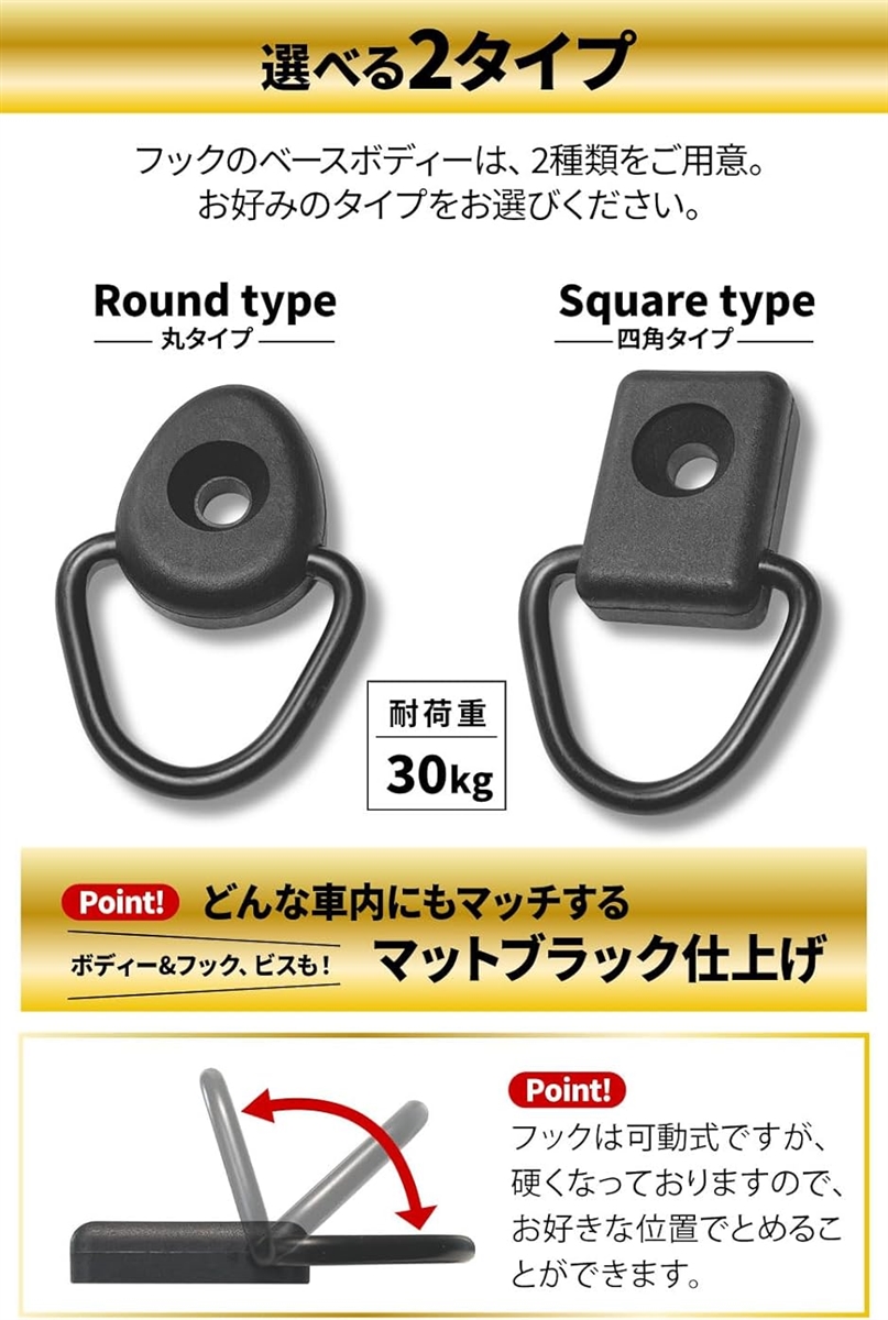 ユーティリティフック 荷掛けフック( 丸タイプ) | ブランド登録なし | 03