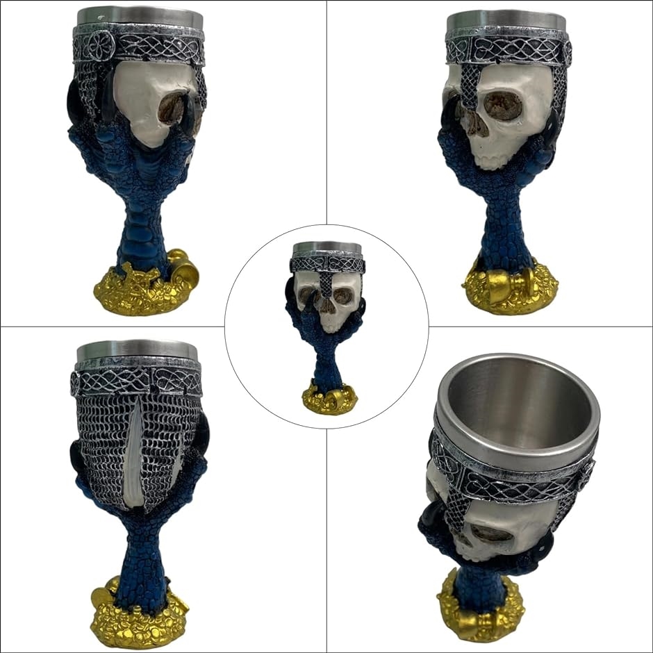スカル/ドクロフィギュア　ロックミュージシャン　3体セット　陶器製⁉️置物 スカル/ドクロフィギュア ロックミュージシャン 3体セット 陶器