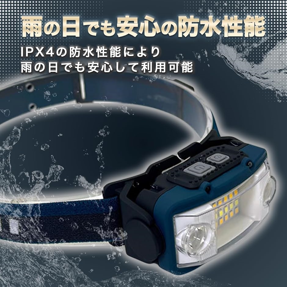 セルカノ ヘッドライト USB充電式 ネックライト 17時間点灯 ケース付き