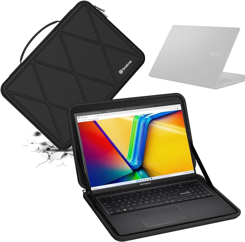 ハードEVA保護スリーブケース 16インチ ASUS Vivobook 15 MDM( Black, For ASUS 16インチ（M91）) :2BJWCGXJI4:スピード発送 ホリック