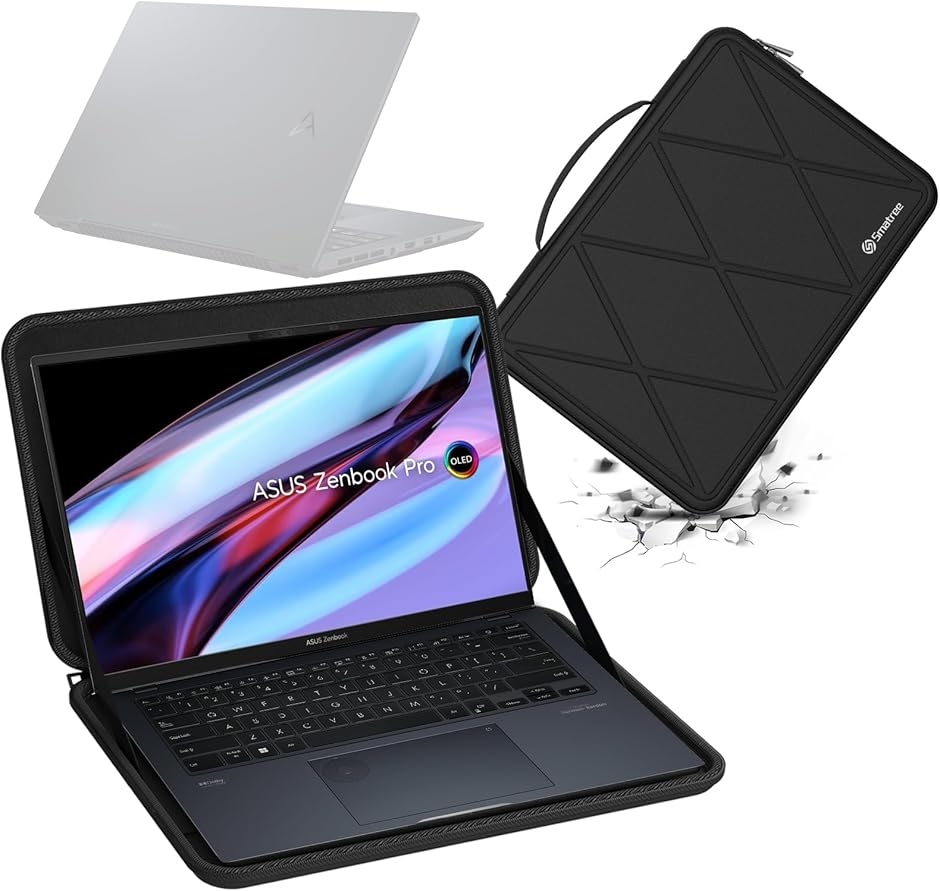 �y�݊��i�z �n�[�h EVA �ی�X���[�u�P�[�X 14.5�C���` ASUS �h��(Black,  For ASUS 14.5�C���`�iM63�j)