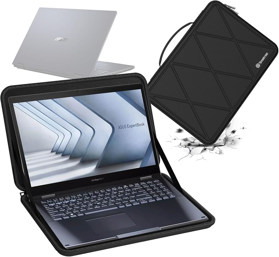 ハードEVA保護スリーブケース 14インチ ASUS ExpertBook MDM( Black, For ASUS 14インチ（M77）) :2BJWDYSY4D:スピード発送 ホリック