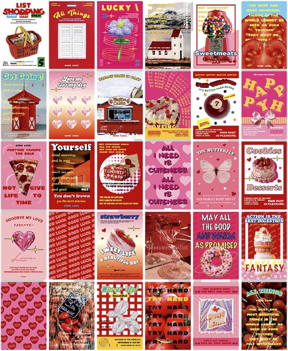 おしゃれで可愛い ポストカード 30枚セット はがきサイズ 北欧 韓国