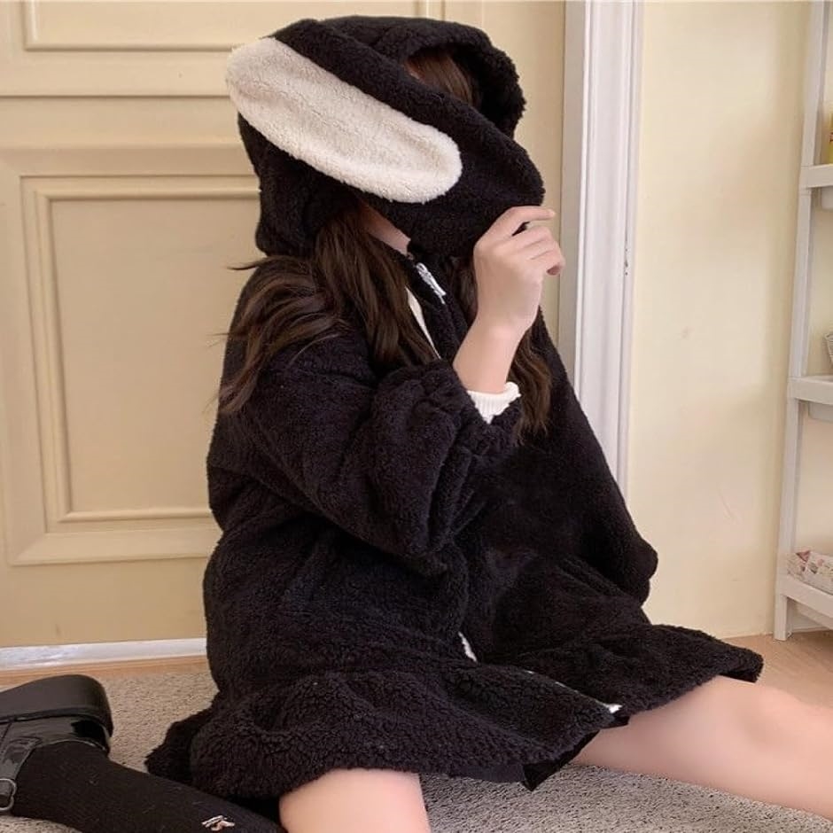 ぴゅありぼん 大きいサイズ うさ耳付き ふわふわ もこもこ パーカー( ホワイト,  2XL) 楽天市場】ぴゅありぼん 大きいサイズ うさ耳付き ふわふわ