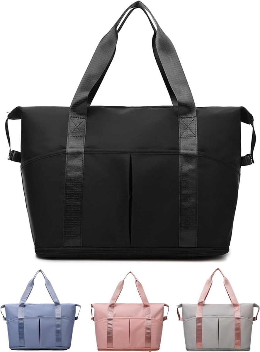 旅行バッグ シンプル 調整可 ボストンバッグ トラベルバッグ 旅行バック 旅行かばん トートバッグ スポーツバッグ( ブラック)｜horikku