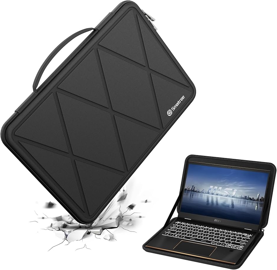 �y�݊��i�z �n�[�hEVA�ی�X���[�u�P�[�X 13.4�C���` MSI Summit MDM(Black,  For MSI 13.4�C���`�iM44�j)