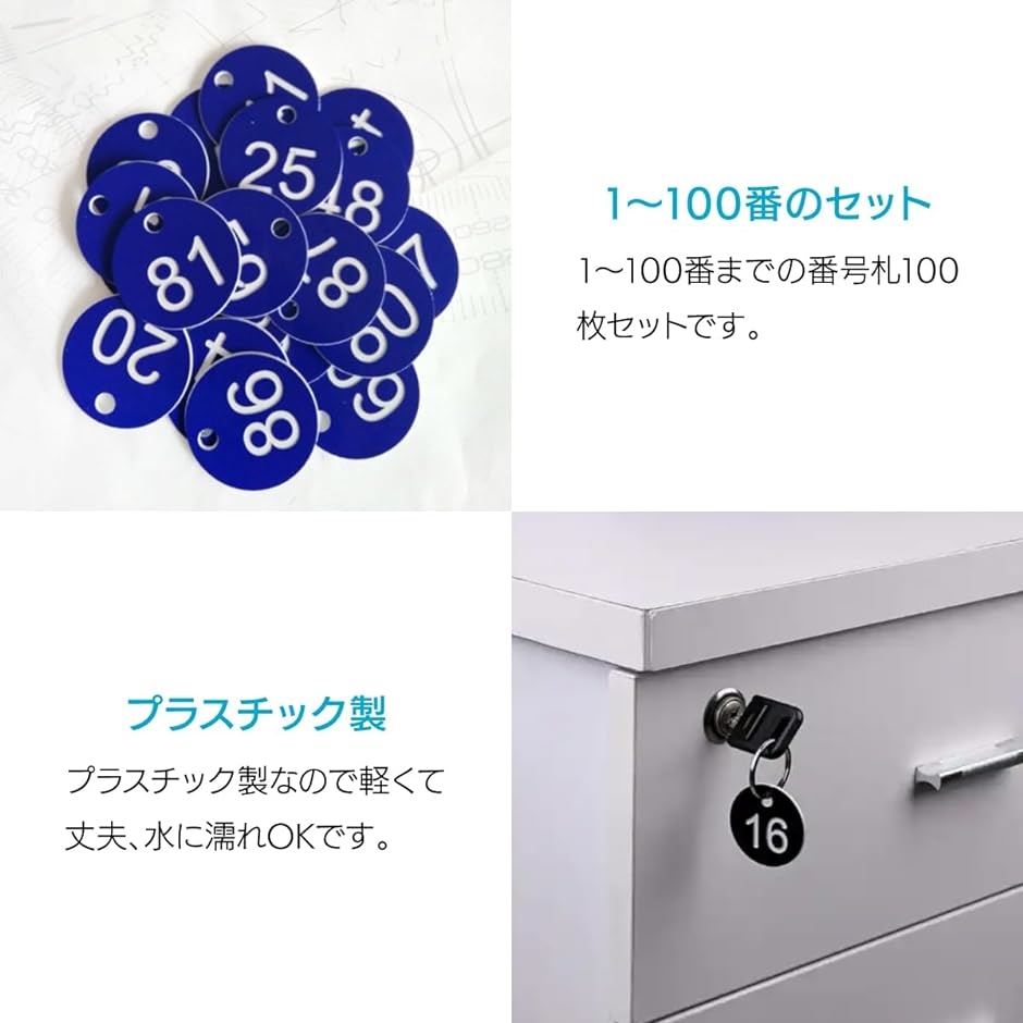 プラスチック製番号札 ロッカー・クローク用 1-100セット( グリーン) : 2bjxqofu92 : スピード発送 ホリック - 通販 -  Yahoo!ショッピング