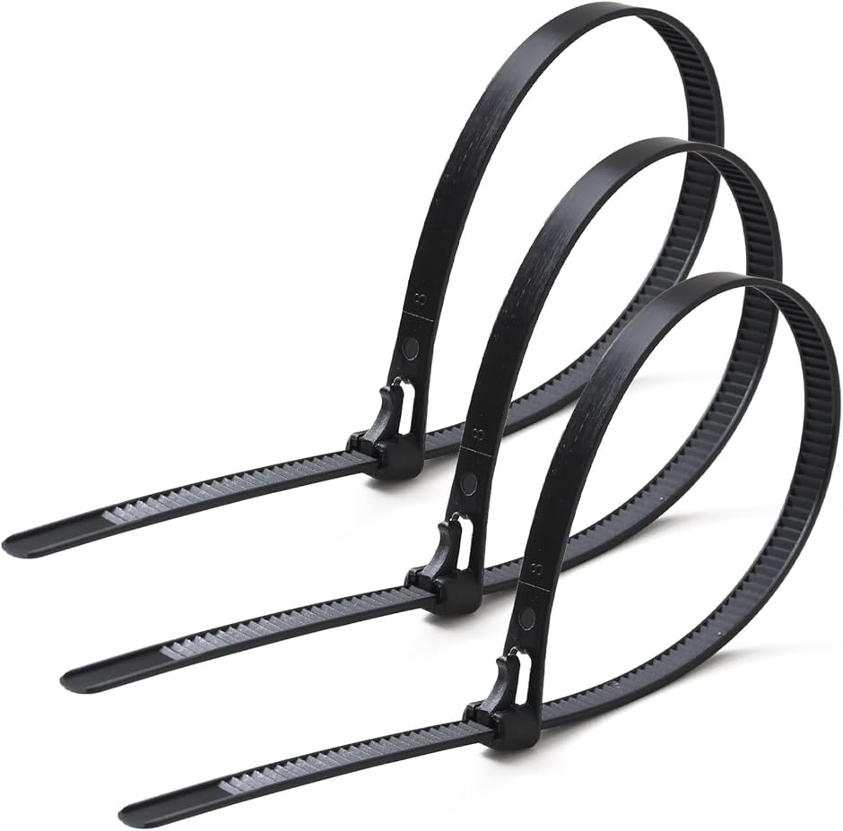 結束バンド 繰り返し使える 取り外し可能 100本入 屋外 太い 長い