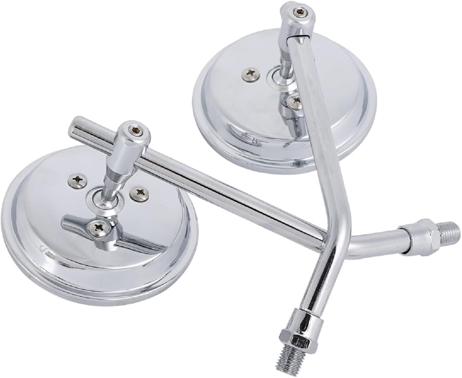 互換品】オートバイ バックミラー バイク 丸ミラー ラウンドミラー