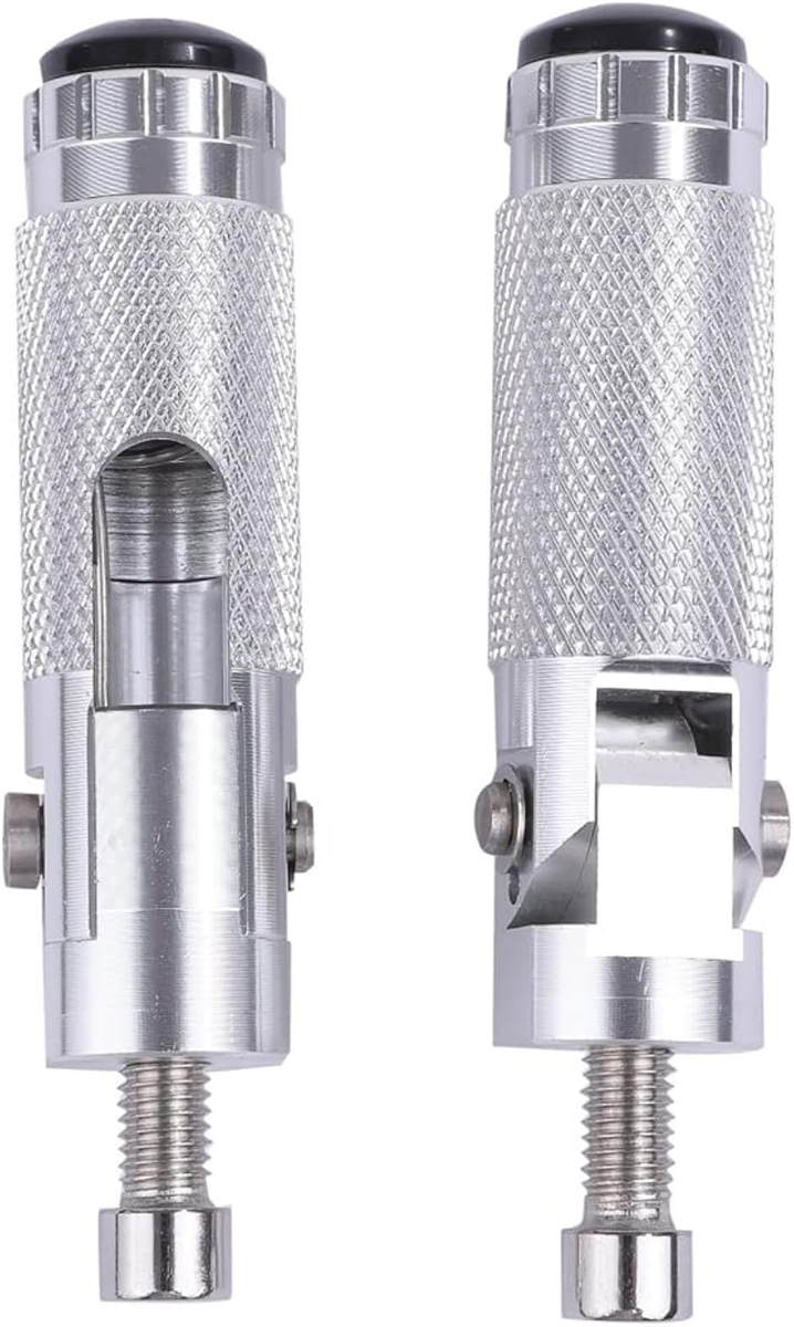 KOOD製 アルミステップバー 左右 青 社外 新品 75mm M8 即日発送 CBR NINJA YZF Gx CNC 可倒式 ステップバー 左右セット 8mm M8 アルミ 交換 用 バイク