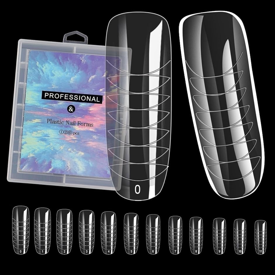 【互換品】ネイルチップ 長さ出し フォームチップ ロング(ラウンドL1) | ブランド登録なし