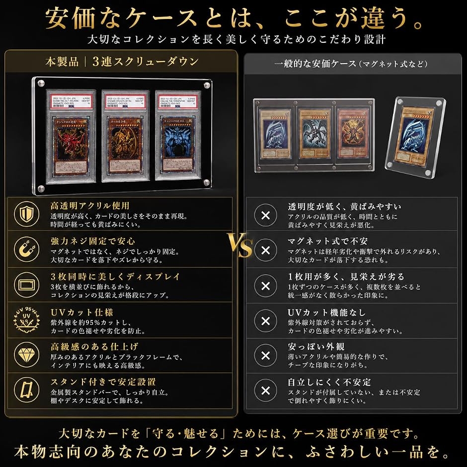 UV95％カット PSA専用 スクリューダウン ローダー 観賞 保管に最適な