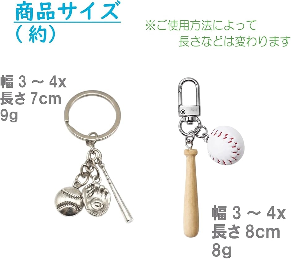 野球 キーホルダー セット グローブ ボール ...の詳細画像3