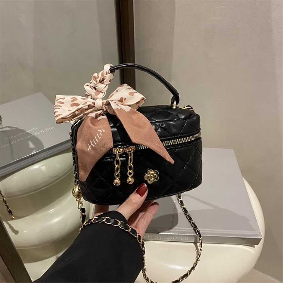 ミニ バニティバッグ 小さめ ショルダー 2way キルティング ポーチ