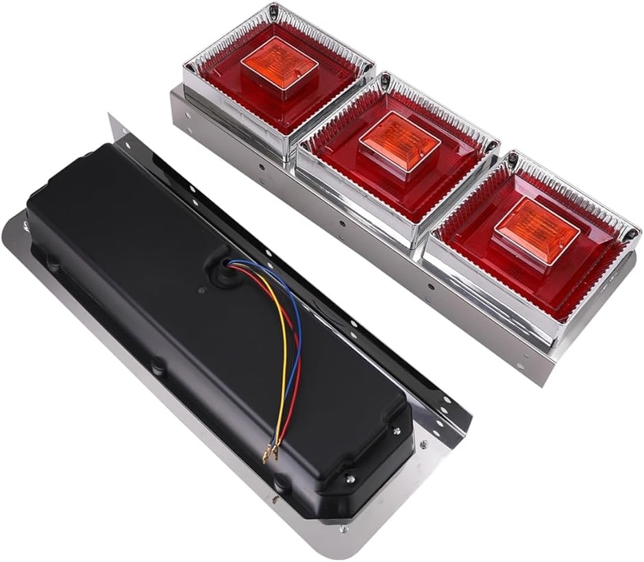 トラック 用 3連 テールランプ 24V 角型 大型 左右セット デコトラ