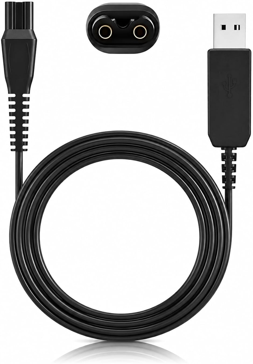 �y�݊��i�z�t�B���b�v�X�Ή� �V�F�[�o�[�p USB�[�d�P�[�u�� �����^�тɕ֗� Philips�E��� �[�d�� �[�d�R�[�h 1m (�u���b�N)