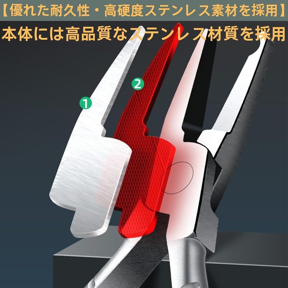 メガネ調整ペンチ 鼻パッド用ヤットコ ステンレ...の詳細画像2