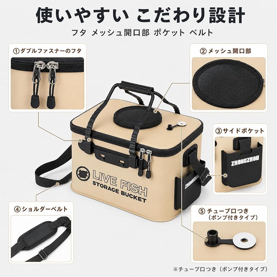 バッカン と 選べる 釣り道具 セット 活かし...の詳細画像3