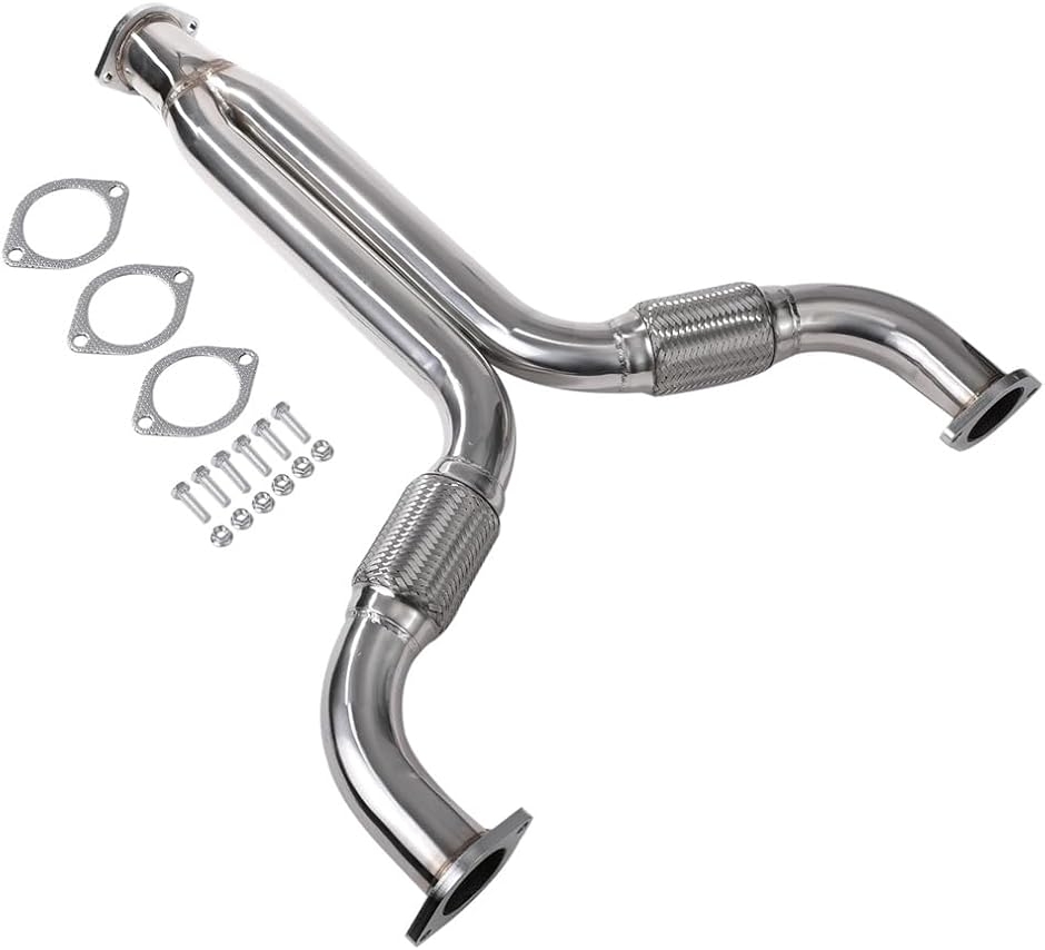 互換品】日産 用 フェアレディZ Z33 VQ35DE 直管 マフラー フロント