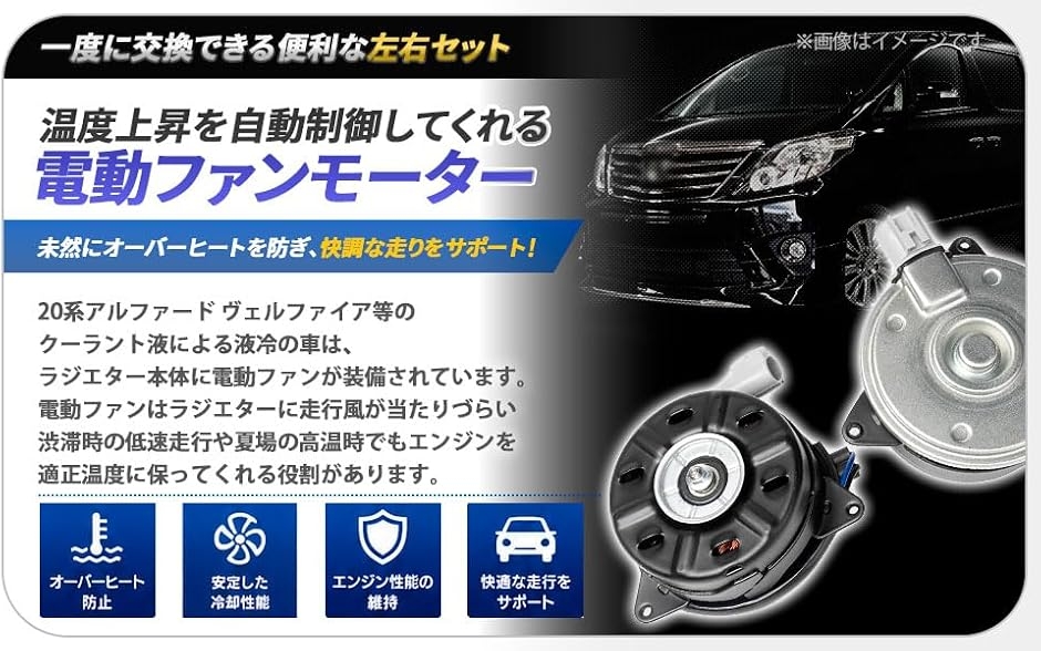 電動ファンモーター ラジエーター 車」の人気商品一覧・価格比較
