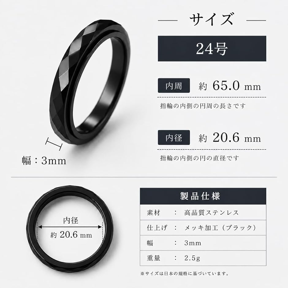 スピナーリング（リング素材：ステンレス）の商品一覧 通販 - Yahoo