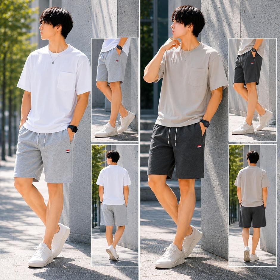 ハーフパンツ メンズ 5分丈 ショートパンツ スポーツ 半ズボン