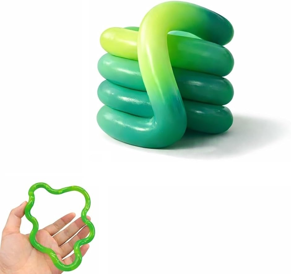 温度で色が変わる。 くねくね フィジェットリング フィジェットトイ